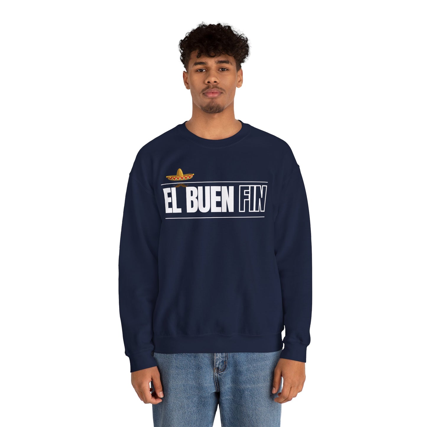 El Buen Fin Mustache Graphic Sweatshirt - Premium Unisex Crewneck