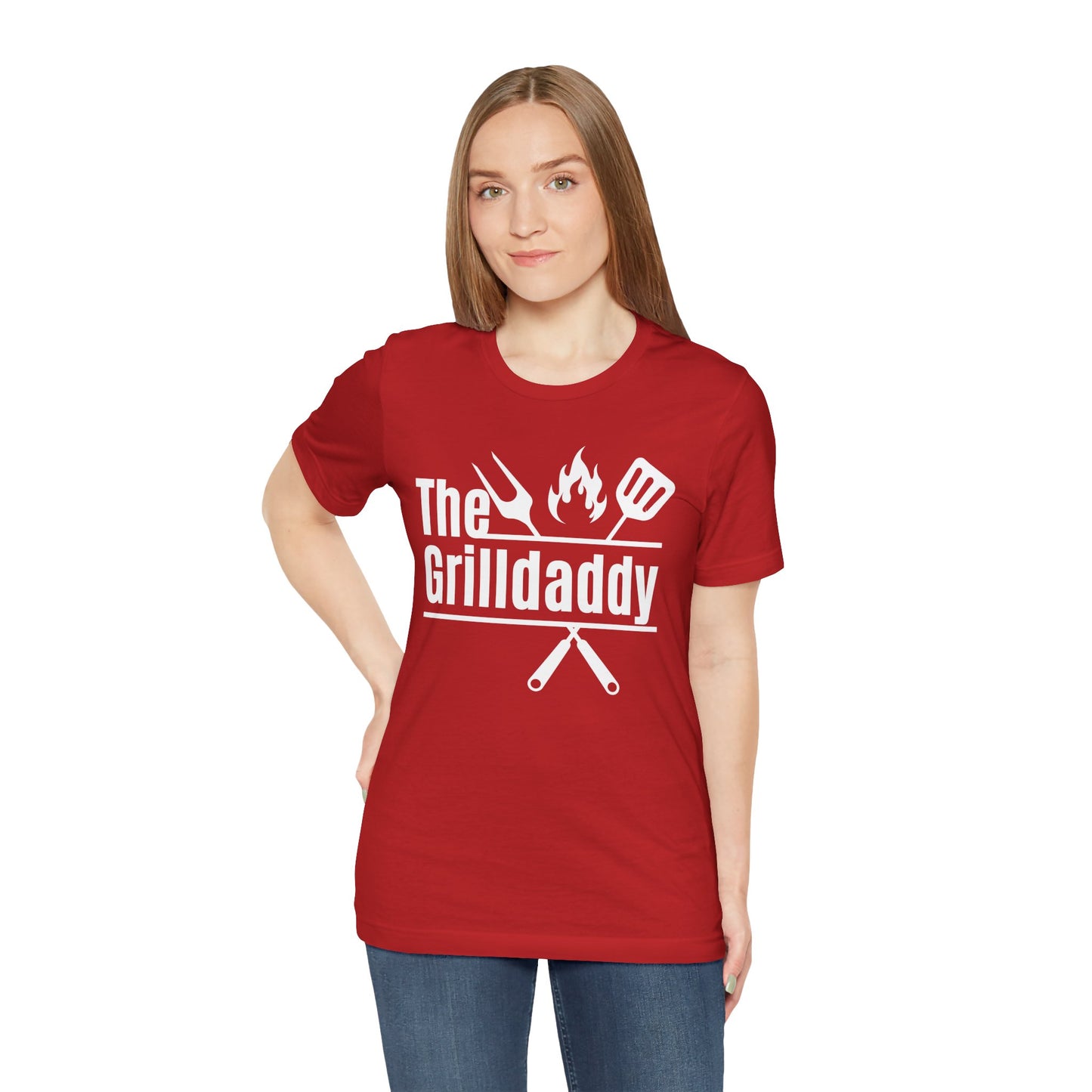 The Grilldaddy Typography Tee T-Shirt - Cozy Soft Cotton Unisex BBQ Graphic Tee