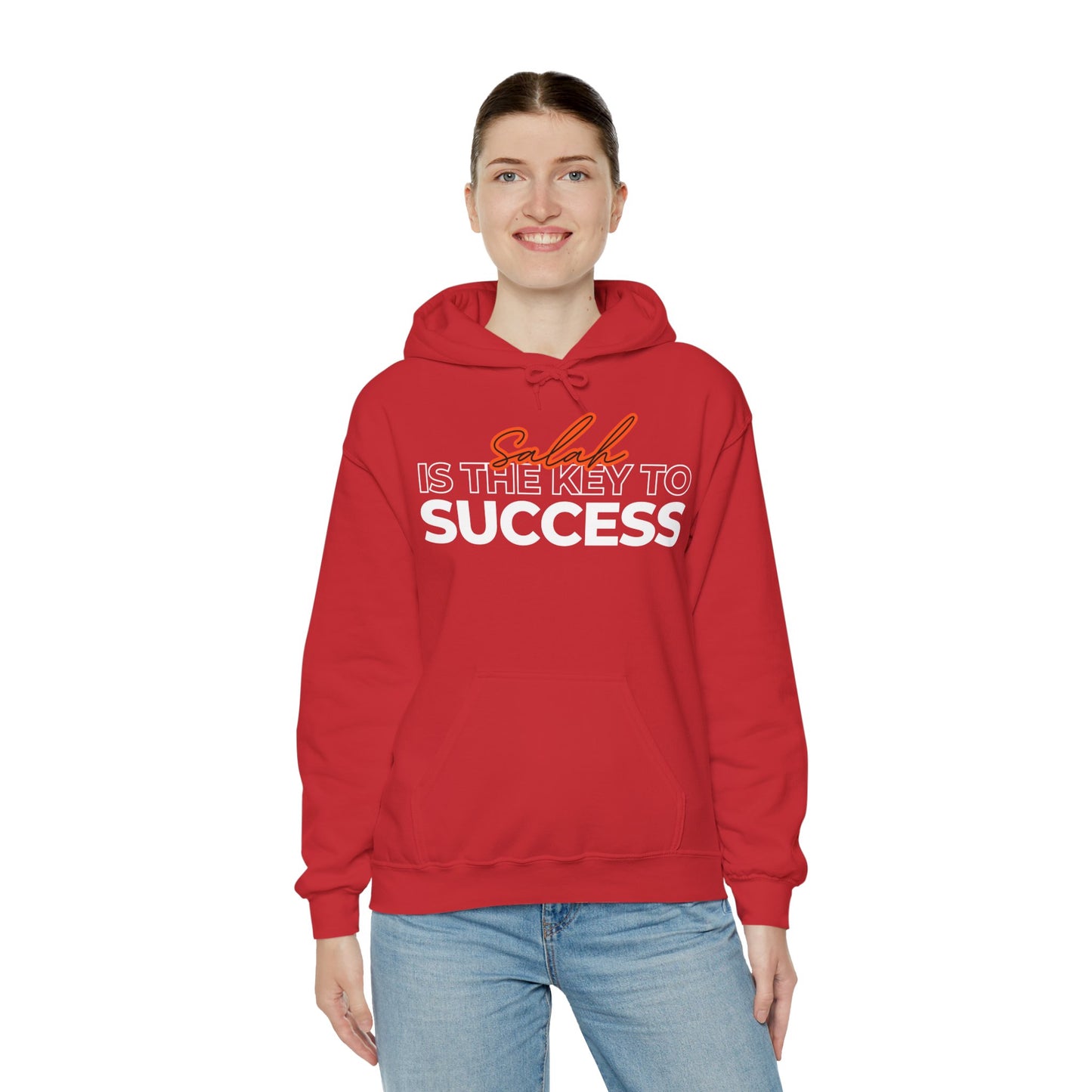 Salah is the Key to Success Typographic Hoodie - Cozy Soft Cotton Unisex Statement Hoodie