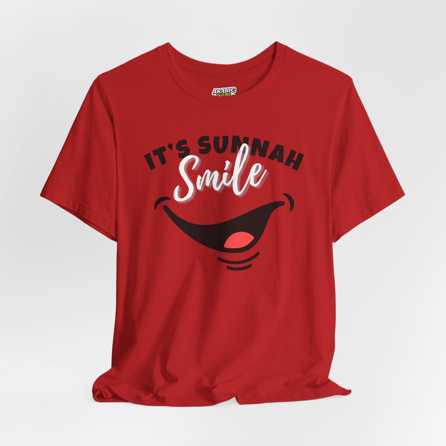 It's Sunnah Smile Graphic Tee T-Shirt - It's Sunnah Smile Typography Islamic Unisex Tee