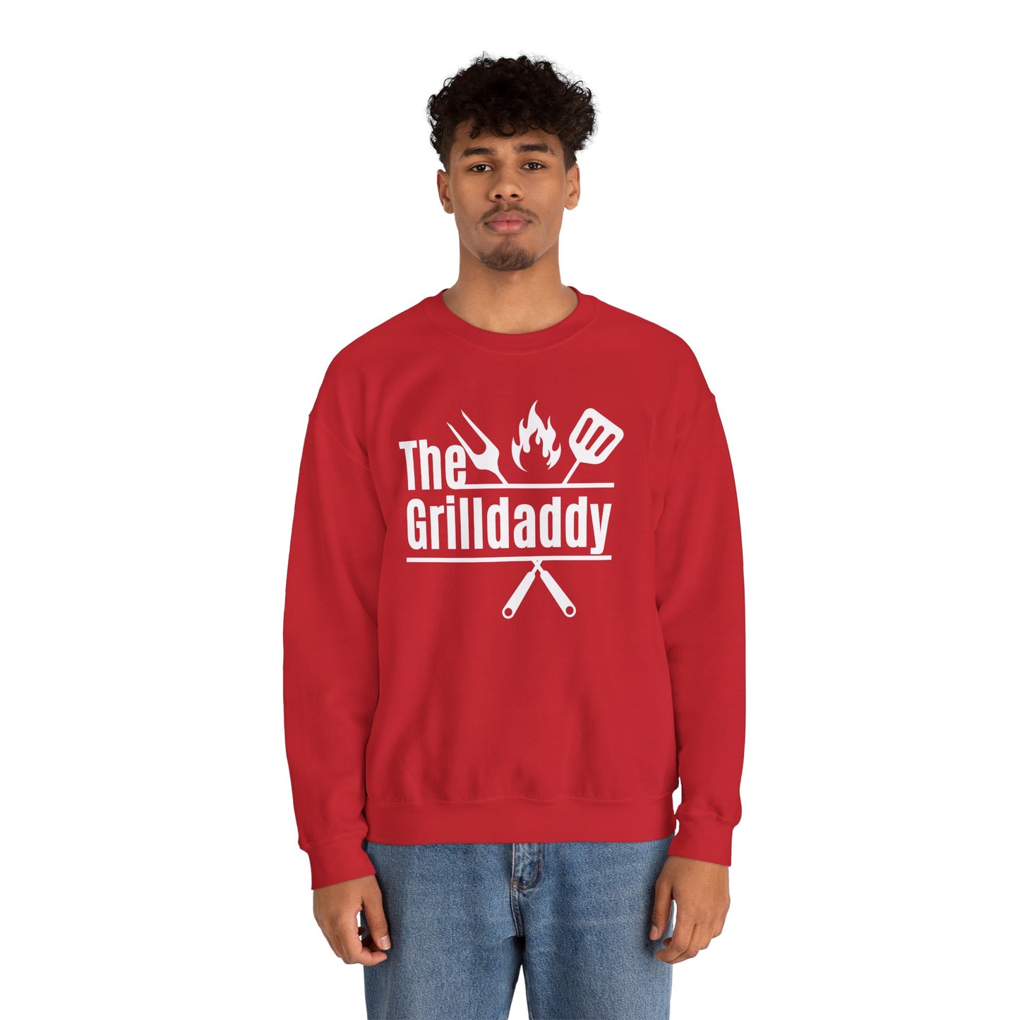 The Grilldaddy Typography Sweatshirt - Cozy Soft Cotton Unisex BBQ Graphic Sweatshirt