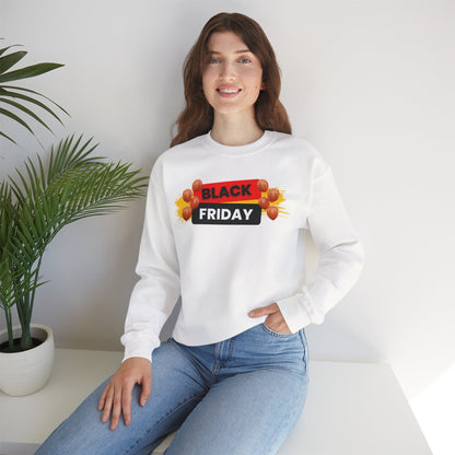Black Friday Party Sweatshirt - Celebration Graphic Unisex Crewneck