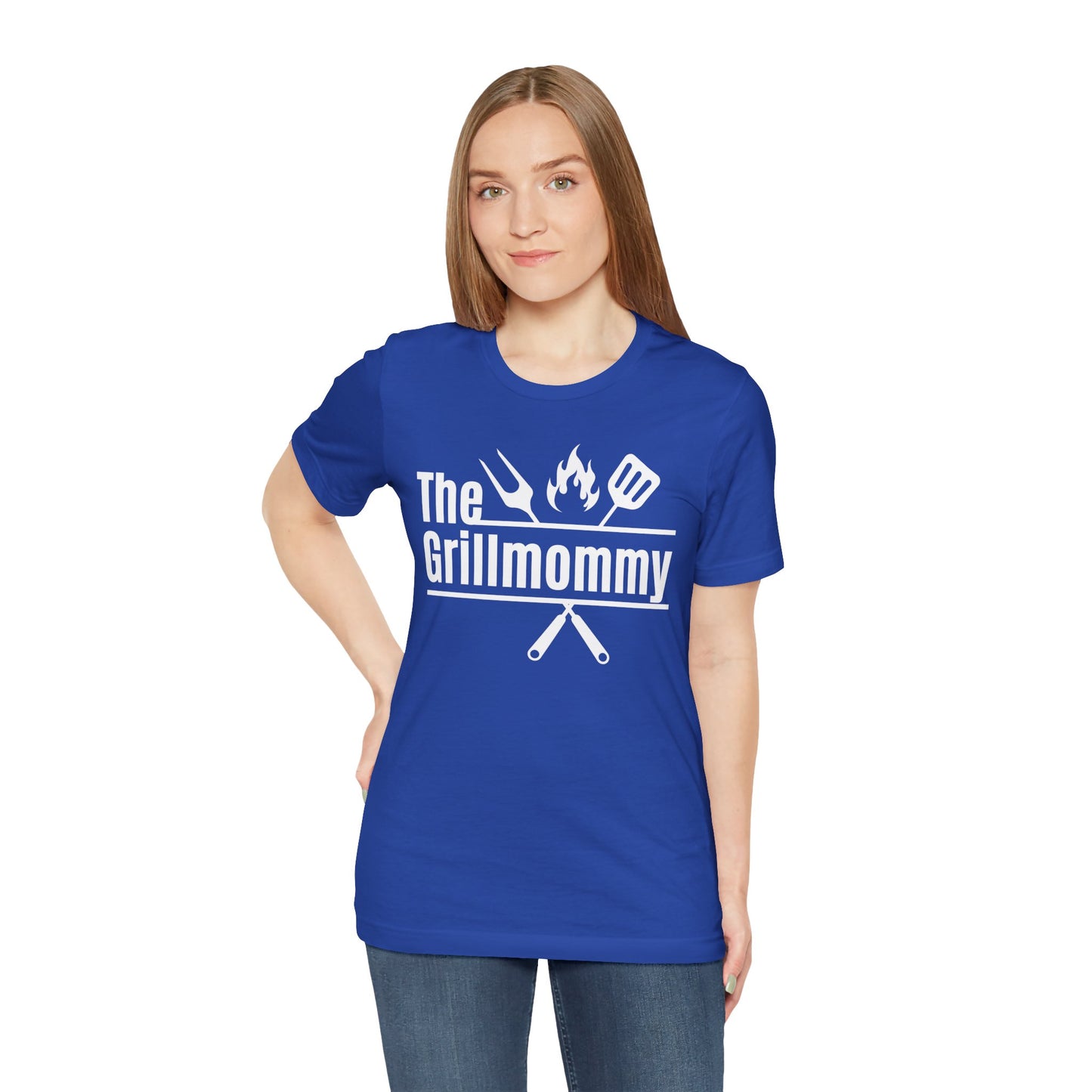 The Grillmommy Typography Tee T-Shirt - Cozy Soft Cotton Unisex BBQ Graphic Tee
