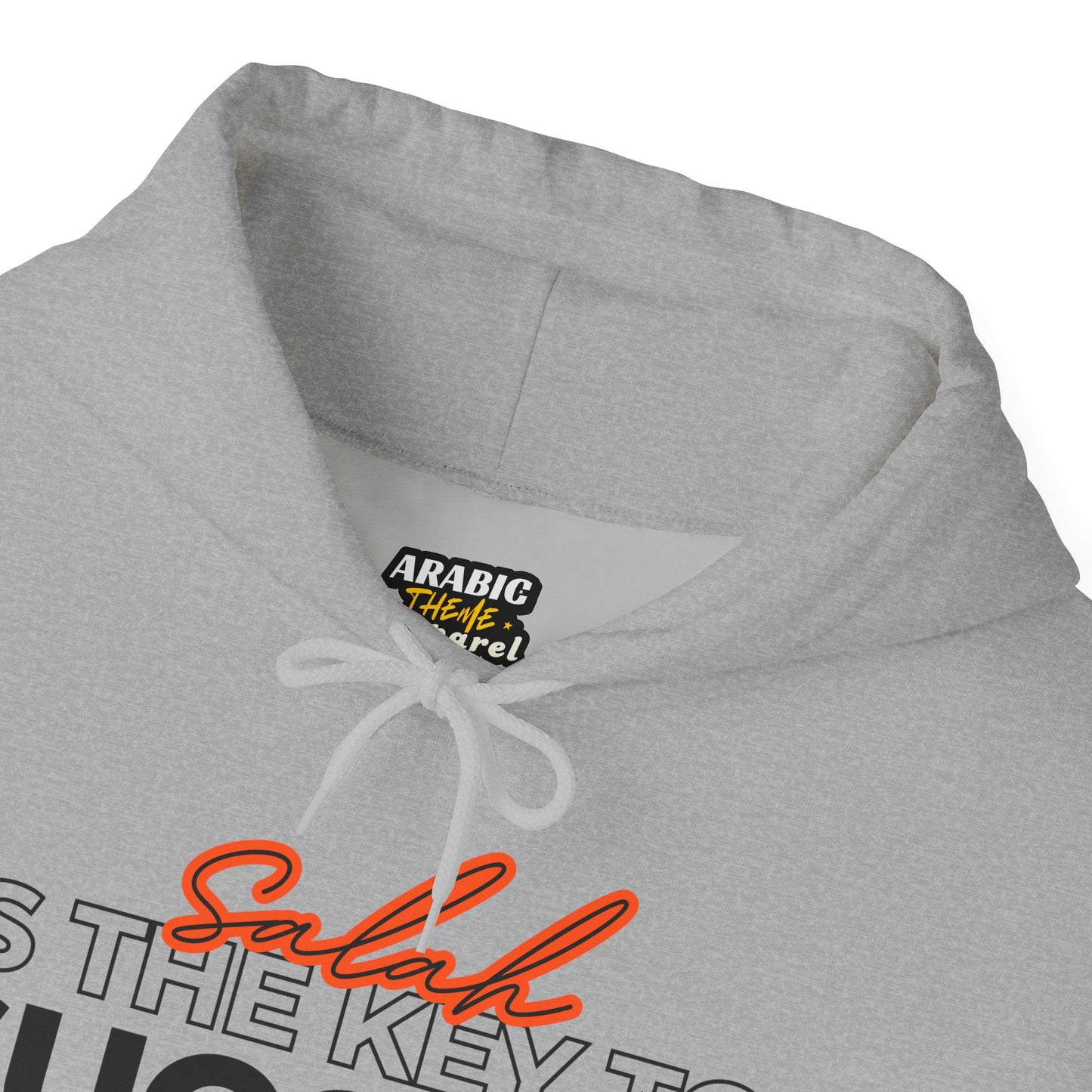 Salah is the Key to Success Typographic Hoodie - Cozy Soft Cotton Unisex Statement Hoodie
