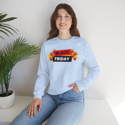 Black Friday Party Sweatshirt - Celebration Graphic Unisex Crewneck