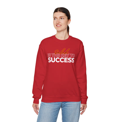 Salah is the Key to Success Typographic Sweatshirt - Cozy Soft Cotton Unisex Statement Sweatshirt