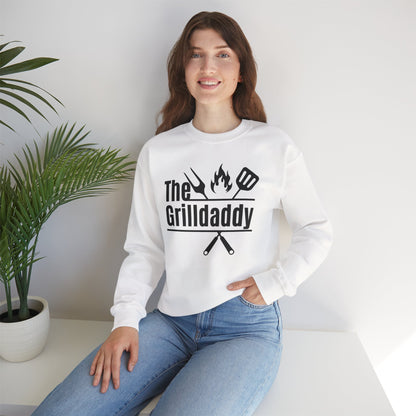 The Grilldaddy Typography Sweatshirt - Cozy Soft Cotton Unisex BBQ Graphic Sweatshirt