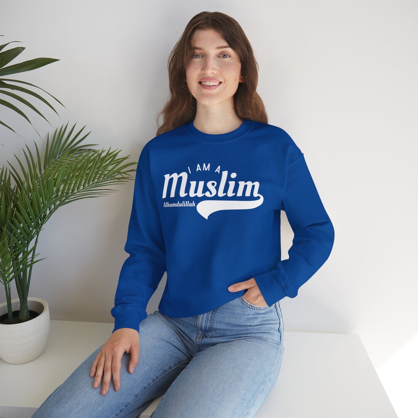 I Am A Muslim Typographic Sweatshirt - Cozy Soft Cotton Unisex Statement Sweatshirt