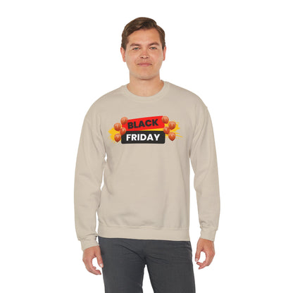 Black Friday Party Sweatshirt - Celebration Graphic Unisex Crewneck