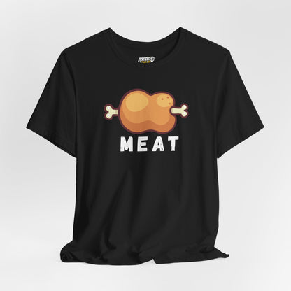 Cartoon MEAT Graphic Tee T-Shirt - Cozy Soft Cotton Unisex Graphic Tee