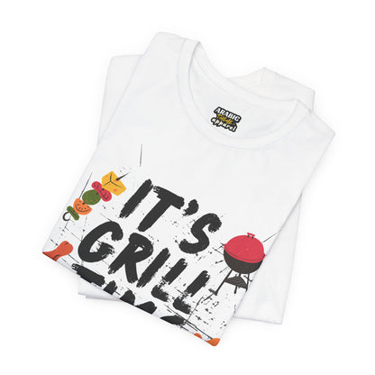 Winter Grill Typography Tee T-Shirt - Cozy Soft Cotton Unisex BBQ Graphic Tee