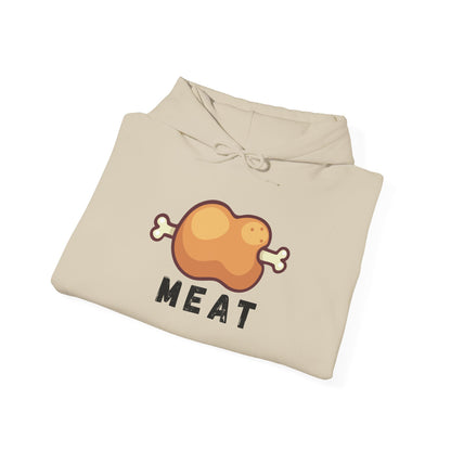 Cartoon MEAT Graphic Hoodie - Cozy Soft Cotton Unisex Graphic Hoodie