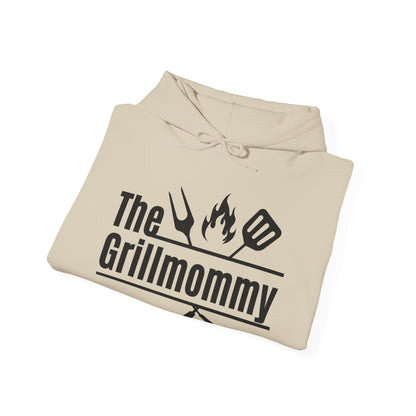 The Grillmommy Typography Hoodie - Cozy Soft Cotton Unisex BBQ Graphic Hoodie