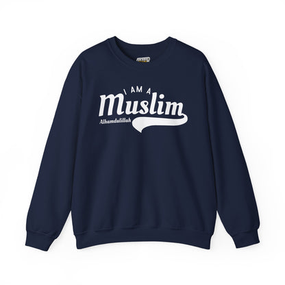 I Am A Muslim Typographic Sweatshirt - Cozy Soft Cotton Unisex Statement Sweatshirt