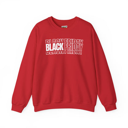 Black Friday Shadow Typography Sweatshirt - 3D Graphic Crewneck