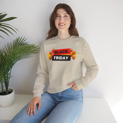 Black Friday Party Sweatshirt - Celebration Graphic Unisex Crewneck