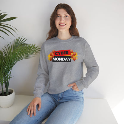 Cyber Monday Party Sweatshirt - Celebration Graphic Unisex Crewneck