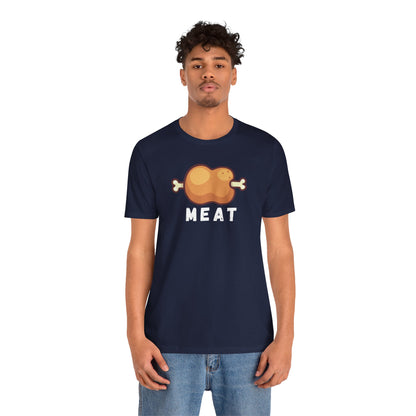 Cartoon MEAT Graphic Tee T-Shirt - Cozy Soft Cotton Unisex Graphic Tee