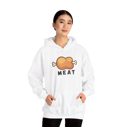 Cartoon MEAT Graphic Hoodie - Cozy Soft Cotton Unisex Graphic Hoodie