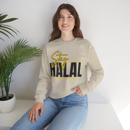 Stay Halal Graphic Sweatshirt - Soft Cozy Stay Halal Graphic Unisex Sweatshirt