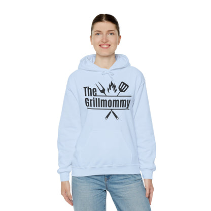 The Grillmommy Typography Hoodie - Cozy Soft Cotton Unisex BBQ Graphic Hoodie