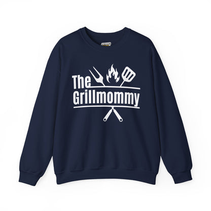 The Grillmommy Typography Sweatshirt - Cozy Soft Cotton Unisex BBQ Graphic Sweatshirt