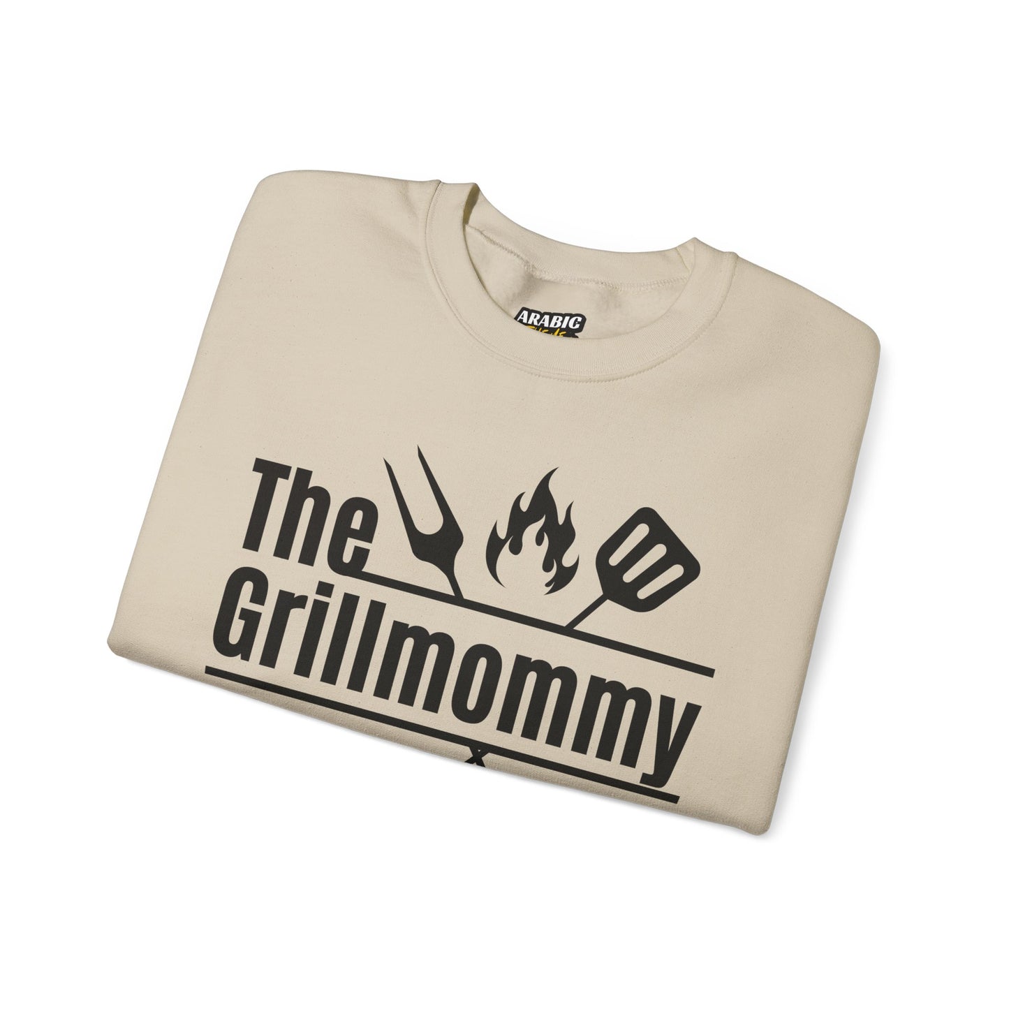 The Grillmommy Typography Sweatshirt - Cozy Soft Cotton Unisex BBQ Graphic Sweatshirt