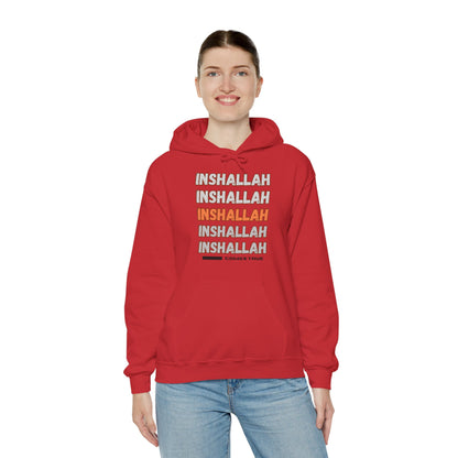 Inshallah Comes True Typographic Hoodie - Cozy Soft Cotton Unisex Hoodie