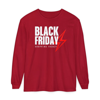 Black Friday Shopping Frenzy Long Sleeve - Lightning Graphic Tee