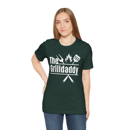 The Grilldaddy Typography Tee T-Shirt - Cozy Soft Cotton Unisex BBQ Graphic Tee