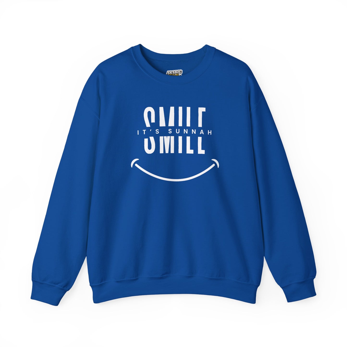 Smile it's Sunnah Graphic Sweatshirt - Smile it's Sunnah Typography Islamic Unisex Sweatshirt