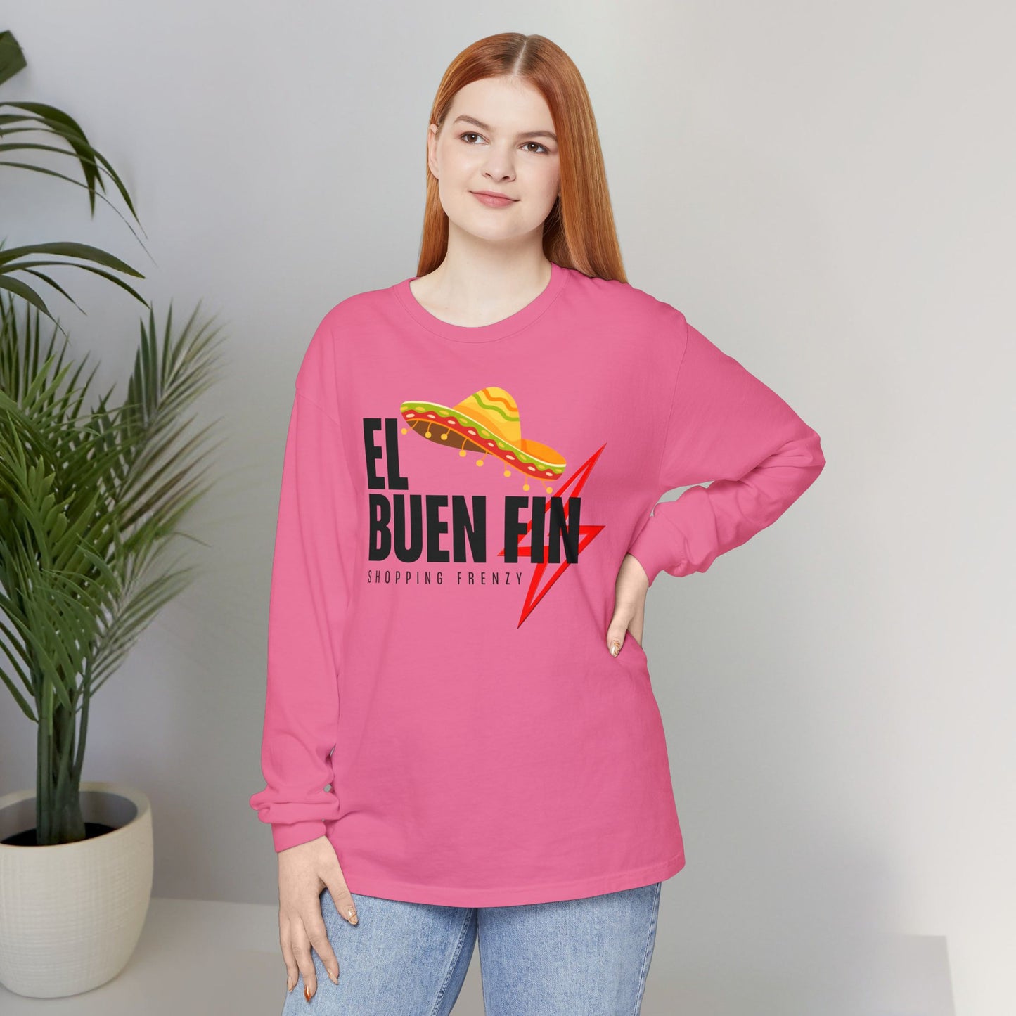 El Buen Fin Shopping Frenzy Long Sleeve - Lightning Graphic Tee