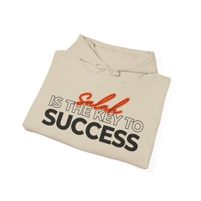 Salah is the Key to Success Typographic Hoodie - Cozy Soft Cotton Unisex Statement Hoodie