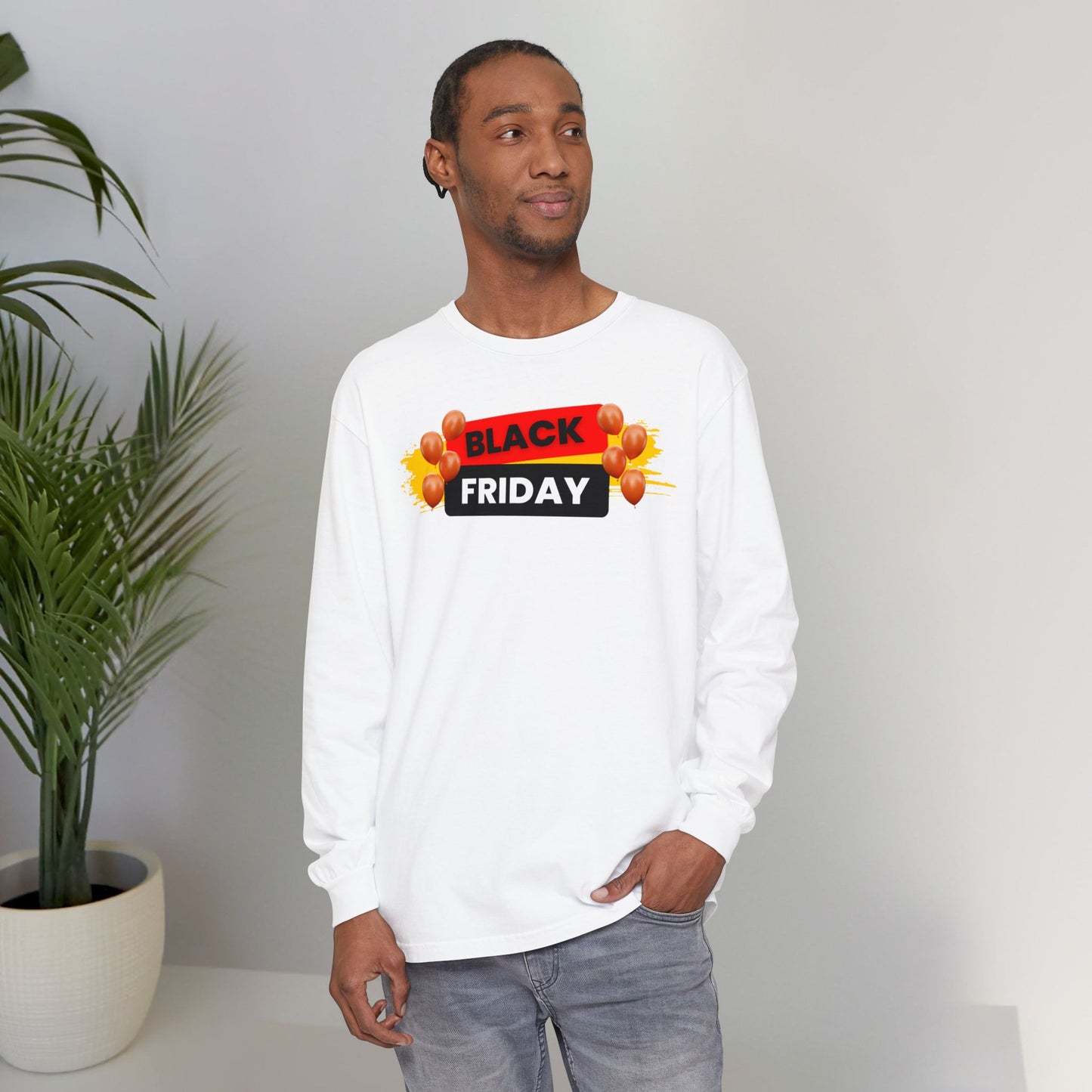 Black Friday Party Long Sleeve - Celebration Graphic Unisex Tee