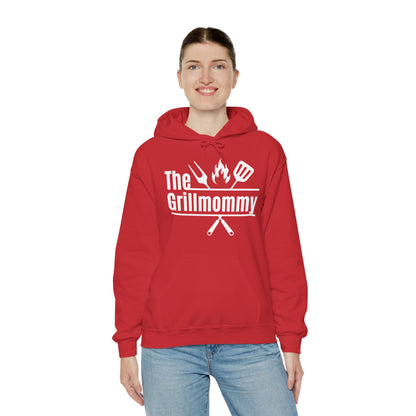 The Grillmommy Typography Hoodie - Cozy Soft Cotton Unisex BBQ Graphic Hoodie