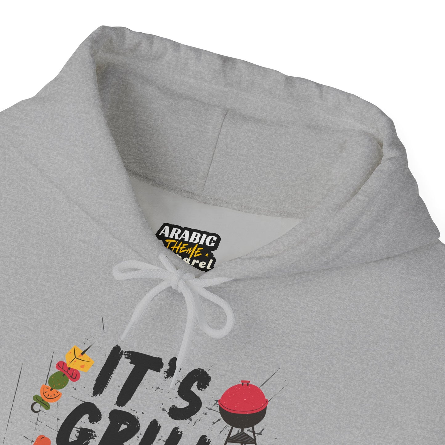 Winter Grill Typography Hoodie - Cozy Soft Cotton Unisex BBQ Graphic Hoodie