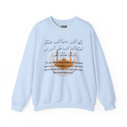 Islamic Ramadan Fasting Sweatshirt - Arabic Calligraphy Islamic Unisex Sweatshirt