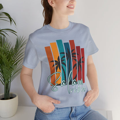 Salam Vibes Palm Tree Graphic Tee T-Shirt - Cozy Soft Cotton Graphic Unisex Tee