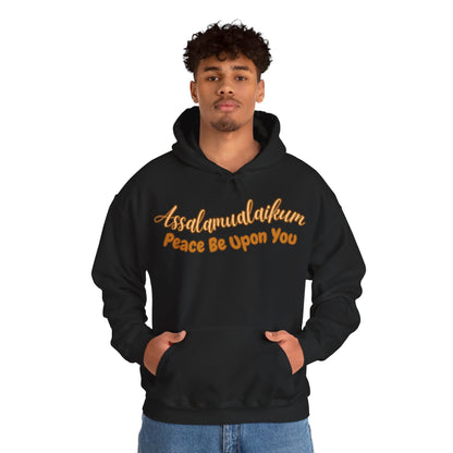 Assalamualaikum Peace Be Upon You Graphic Hoodie - Cozy Salam Typography Unisex Hoodie