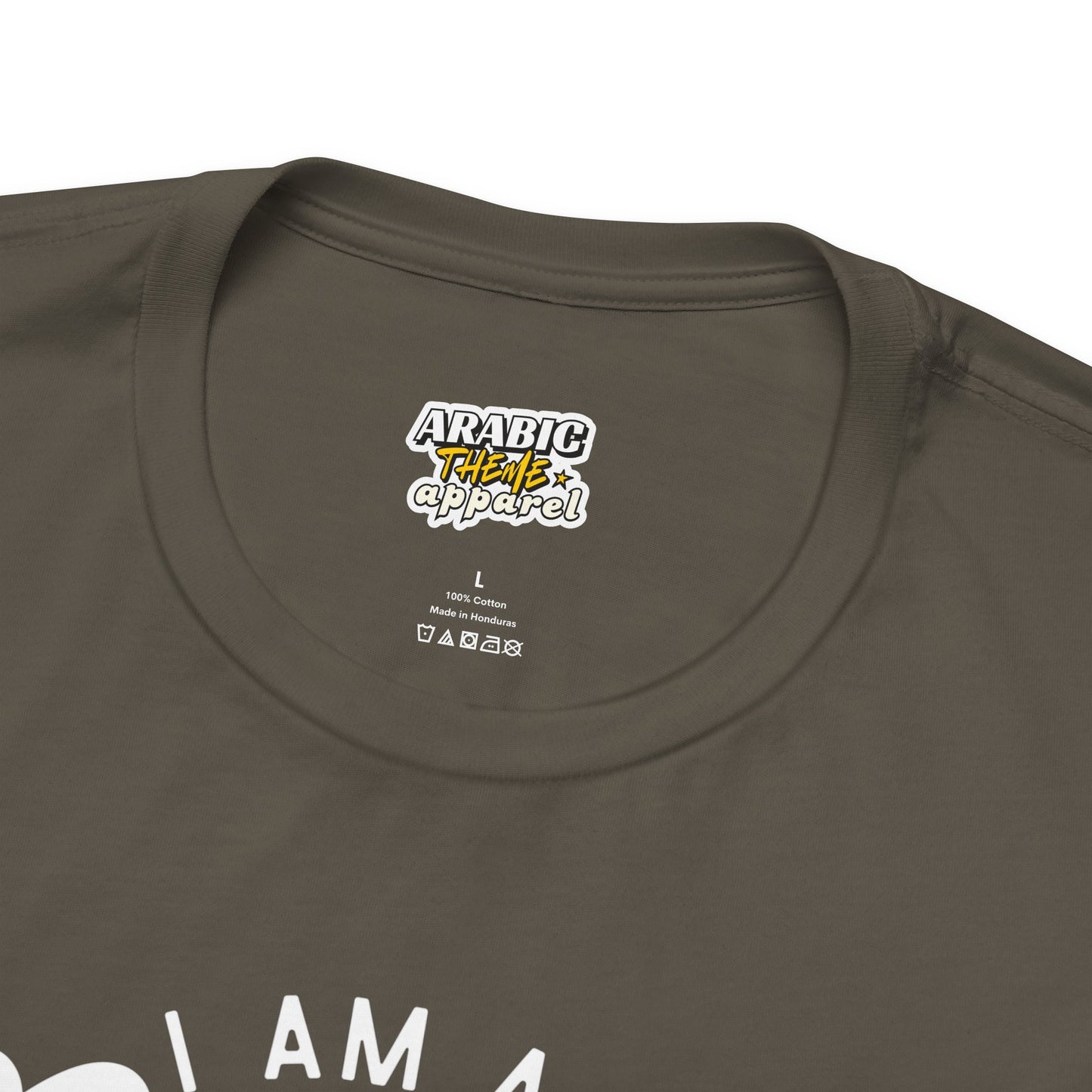 I Am A Muslim Typographic Tee T-Shirt - Cozy Soft Cotton Unisex Statement Tee