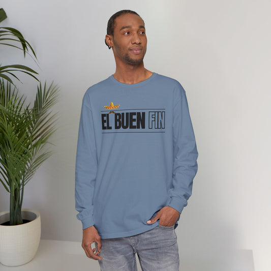 El Buen Fin Mustache Graphic Long Sleeve - Premium Unisex Cotton