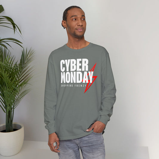 Cyber Monday Shopping Frenzy Long Sleeve - Lightning Graphic Tee