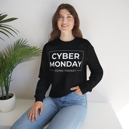 Cyber Monday Going Frenzy Sweatshirt - Badge Graphic Crewneck
