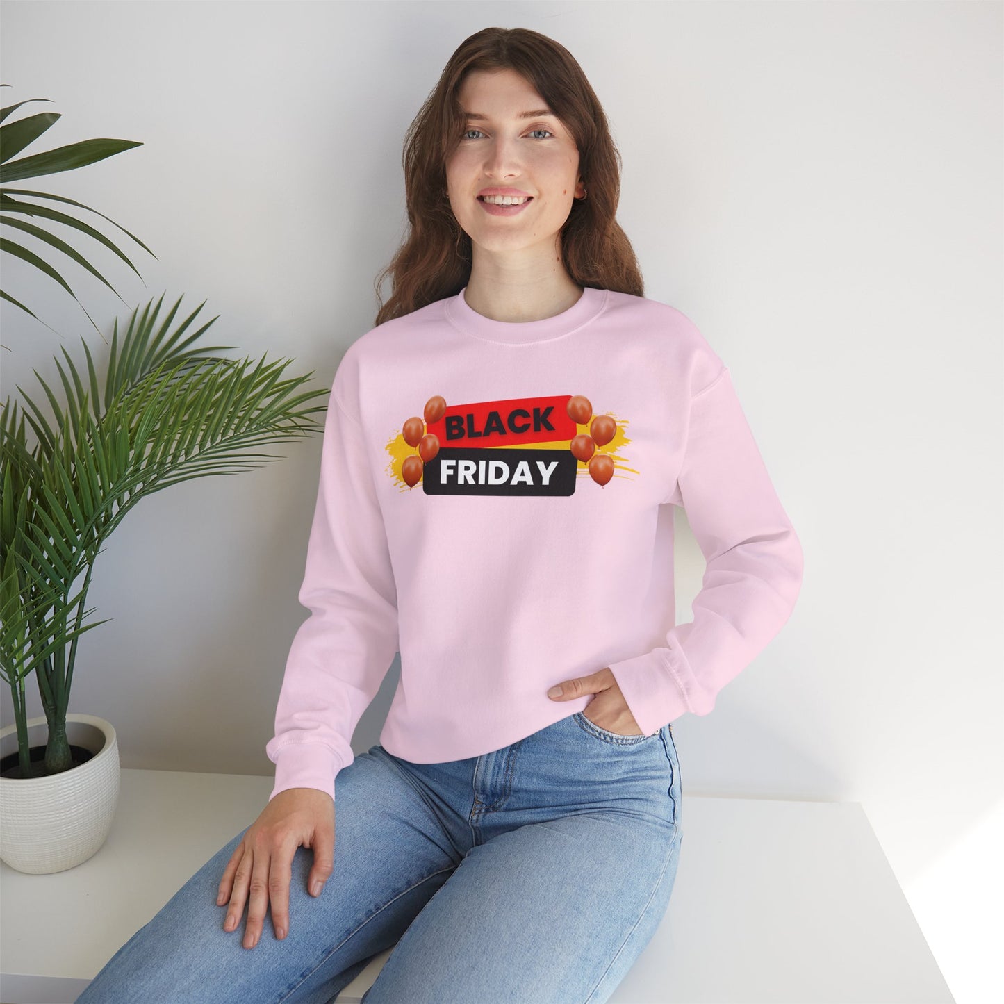 Black Friday Party Sweatshirt - Celebration Graphic Unisex Crewneck