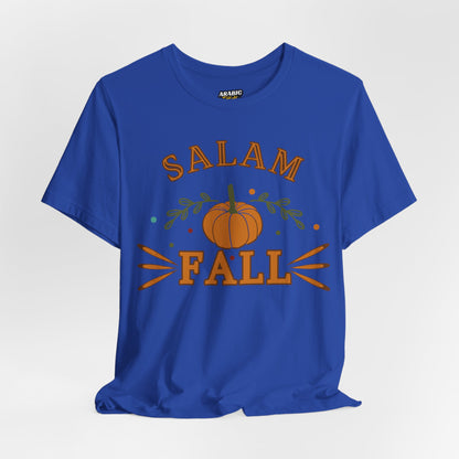 Salam Fall Pumpkin Graphic Tee T-Shirt - Cozy Autumn Pumpkin Graphic Unisex Tee