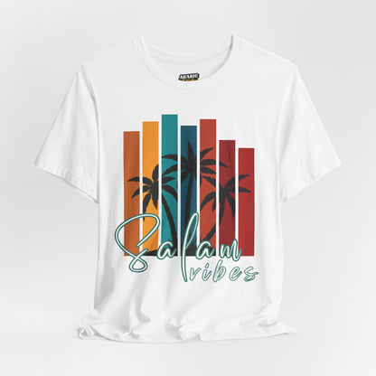 Salam Vibes Palm Tree Graphic Tee T-Shirt - Cozy Soft Cotton Graphic Unisex Tee