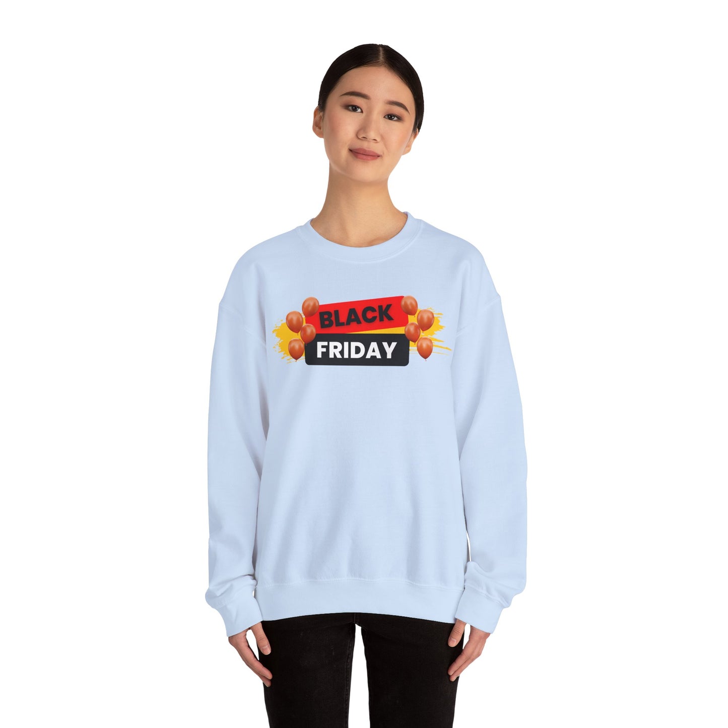 Black Friday Party Sweatshirt - Celebration Graphic Unisex Crewneck