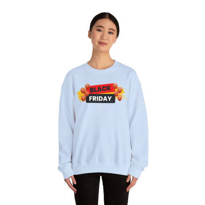 Black Friday Party Sweatshirt - Celebration Graphic Unisex Crewneck