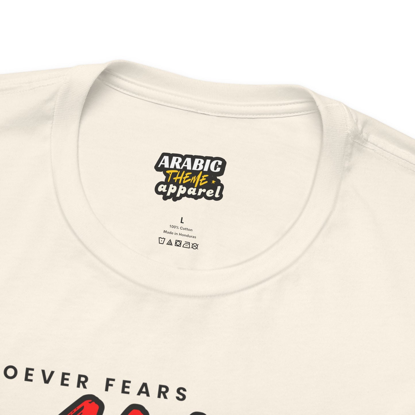 Fear Allah Way Typographic Tee T-Shirt - Cozy Soft Cotton Unisex Statement Tee