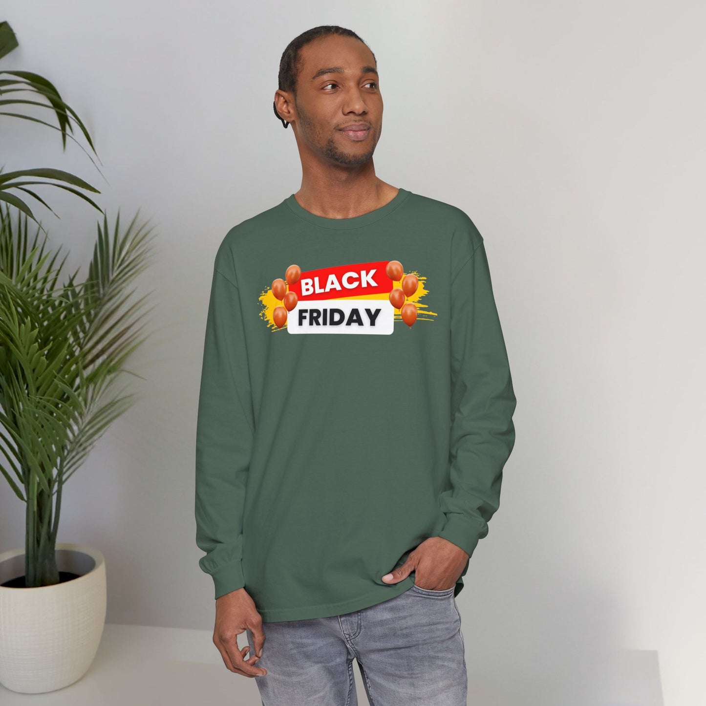 Black Friday Party Long Sleeve - Celebration Graphic Unisex Tee